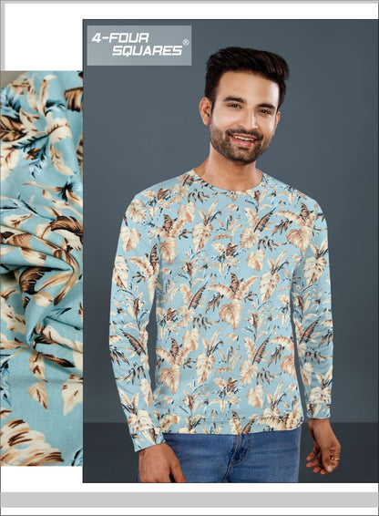 Skk 181 4 Four Squares Looper Mens Tshirts Wholesale Price