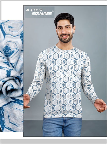 Skk 181 4 Four Squares Looper Mens Tshirts Wholesale Price