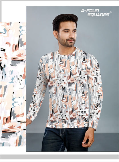 Skk 181 4 Four Squares Looper Mens Tshirts Wholesale Price