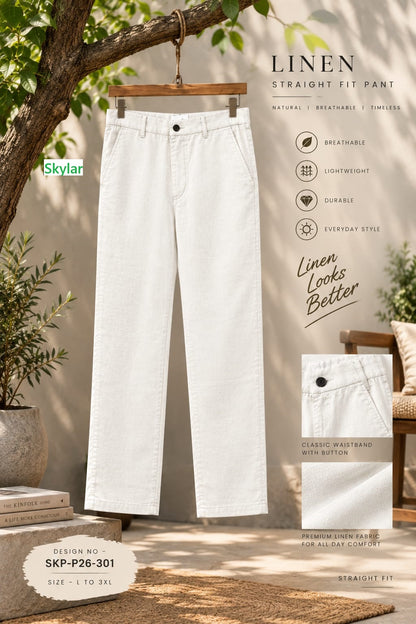 Skp-P26-301 Skylar Linen Mens Pants Wholesale Price