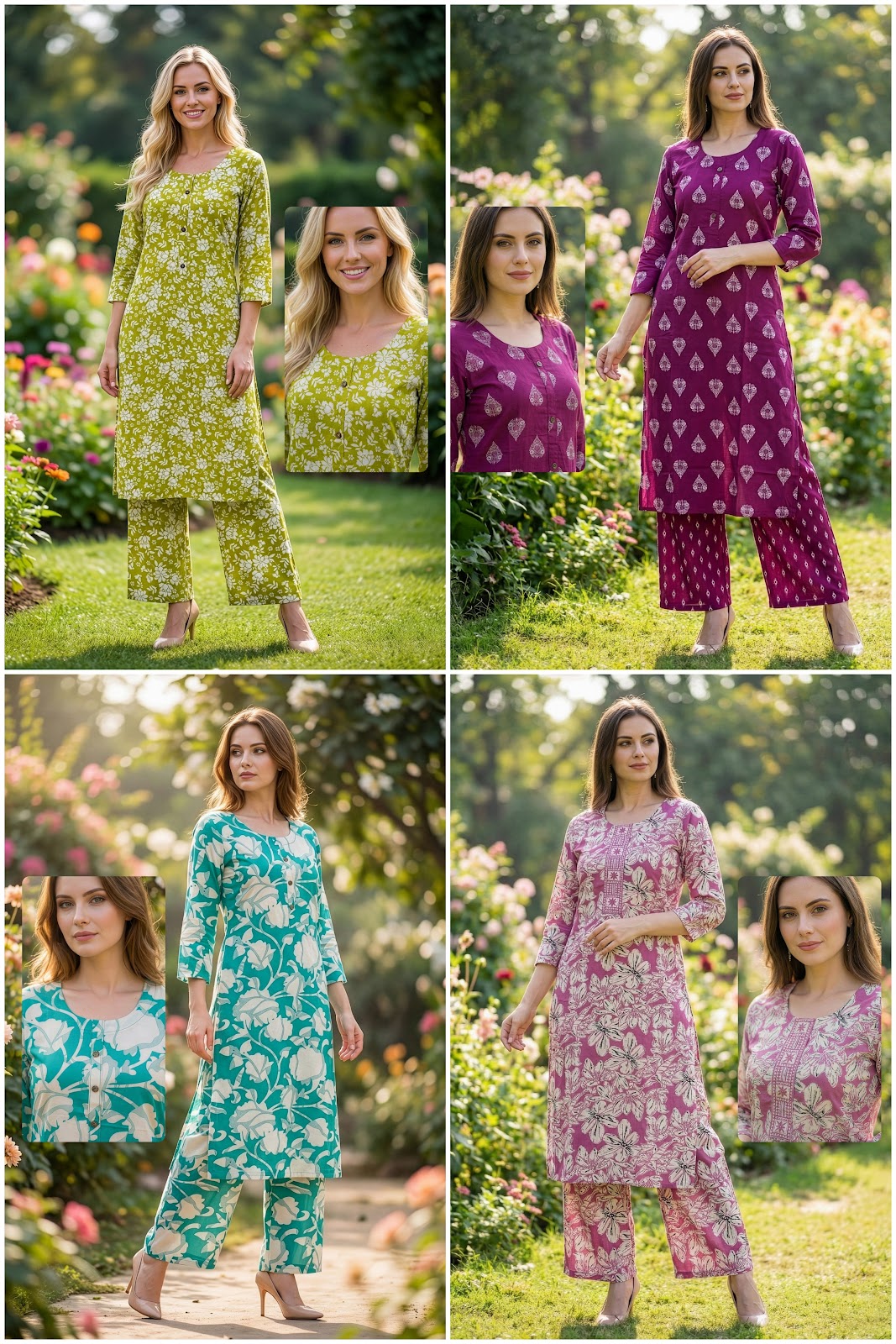 Sky Force Princess Creation Rayon Kurti Plazzo Set Wholesaler Gujarat