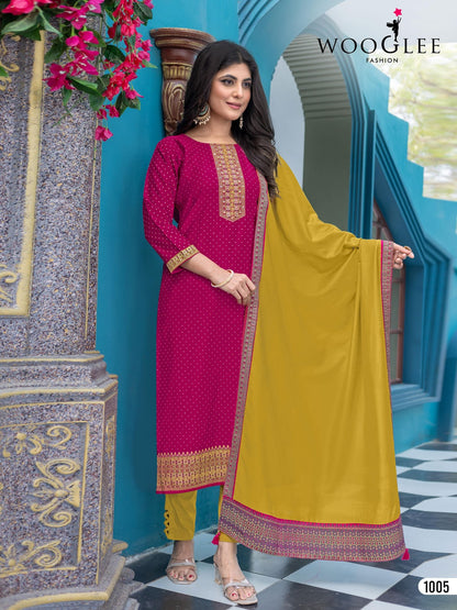 Sky Line Wooglee Vetican Readymade Suits Exporter Ahmedabad