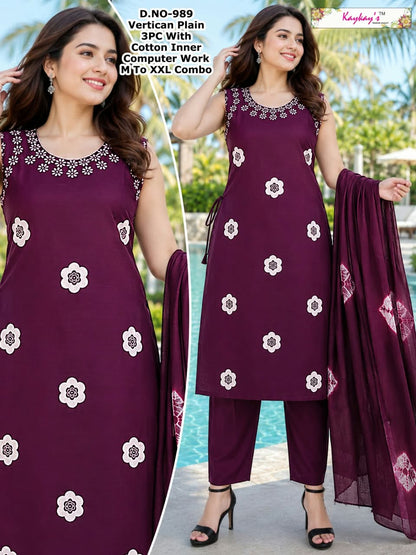Sleeveless 0509 Kaykay Vertican Readymade Pant Style Suits Supplier Ahmedabad