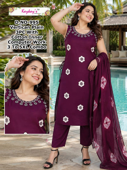 Sleeveless 0509 Kaykay Vertican Readymade Pant Style Suits Supplier Ahmedabad