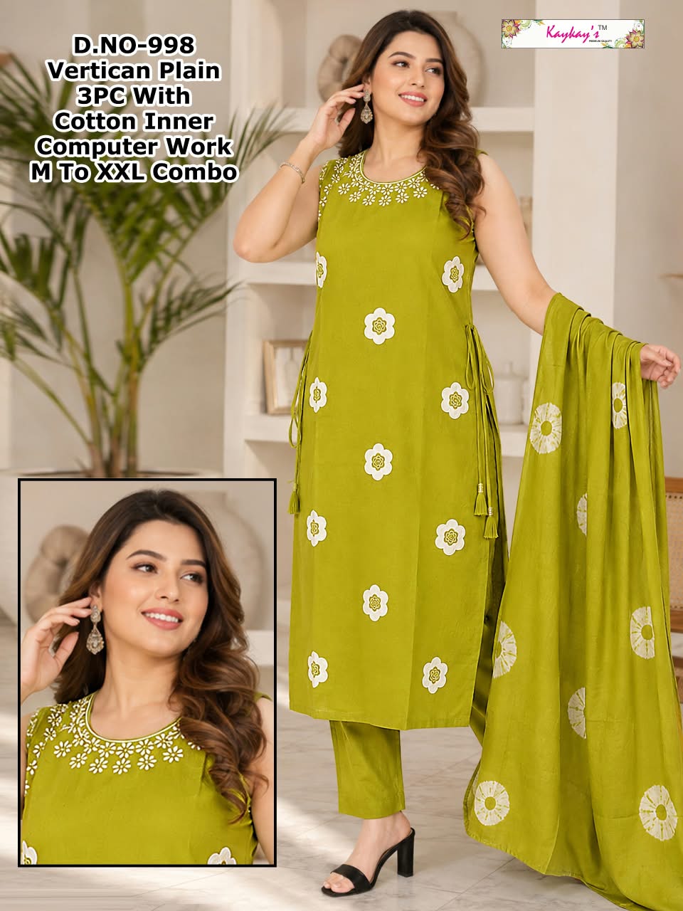 Sleeveless 0509 Kaykay Vertican Readymade Pant Style Suits Supplier Ahmedabad