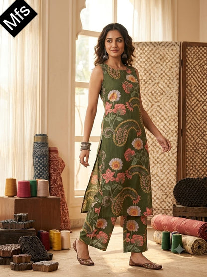 Sleeveless 110726 Mfs Cotton Co Ord Set Wholesaler Gujarat