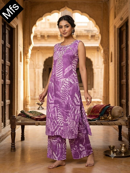 Sleeveless 110726 Mfs Cotton Co Ord Set Wholesaler Gujarat