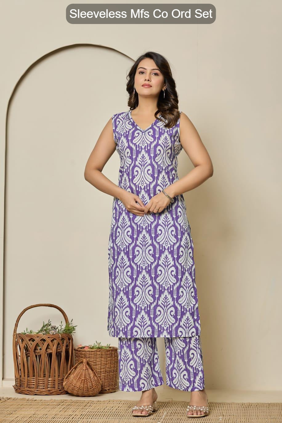 Sleeveless Mfs Cotton Co Ord Set Exporter Gujarat