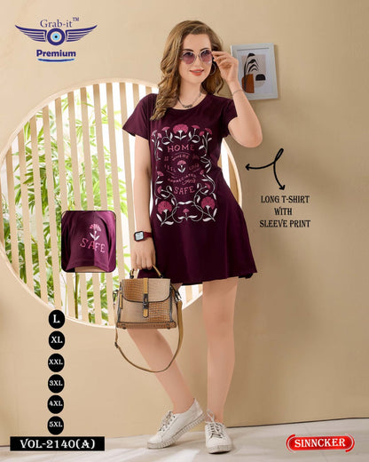 Sleeves Print Vol 2140 A Grab It Sinker Women Long Tshirt Supplier Gujarat
