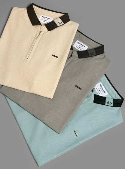 स्लिट वॉल्यूम 3307-3314 हाई डेंसिटी जैक्वार्ड मेन्स टी-शर्ट सप्लायर गुजरात