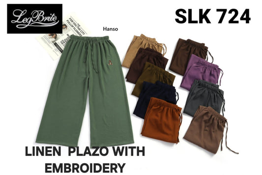 Slk 724 Hanso Linen Branded Palazzo Exporter Gujarat