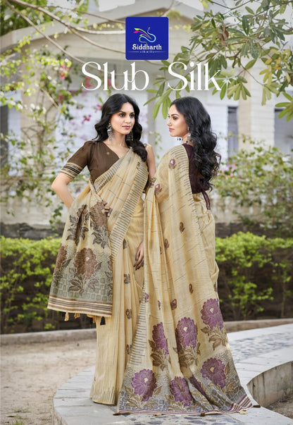 Slub Siddharth Silk Sarees Wholesaler India