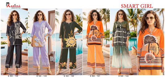 Smart Girl 138 To 142 Karissa Rayon 24Kg Co Ord Set Supplier Gujarat
