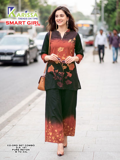 Smart Girl Vol 4 Karissa Heavy Rayon Co Ord Set Manufacturer