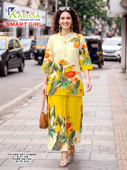 Smart Girl Vol 4 Karissa Heavy Rayon Co Ord Set Manufacturer