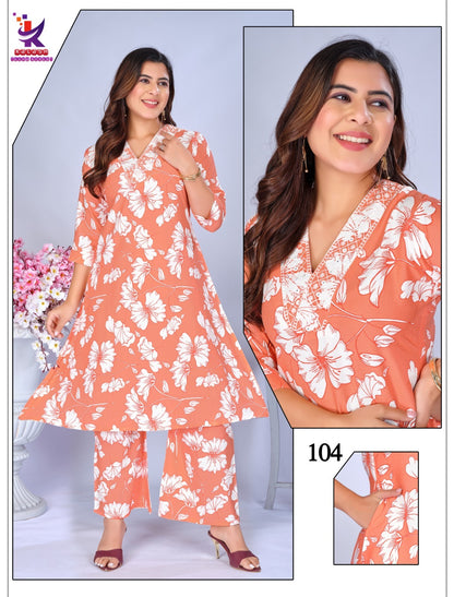 Smart Lady Mlm Kalash Lifestyle Rayon 17Kg Co Ord Set Exporter India