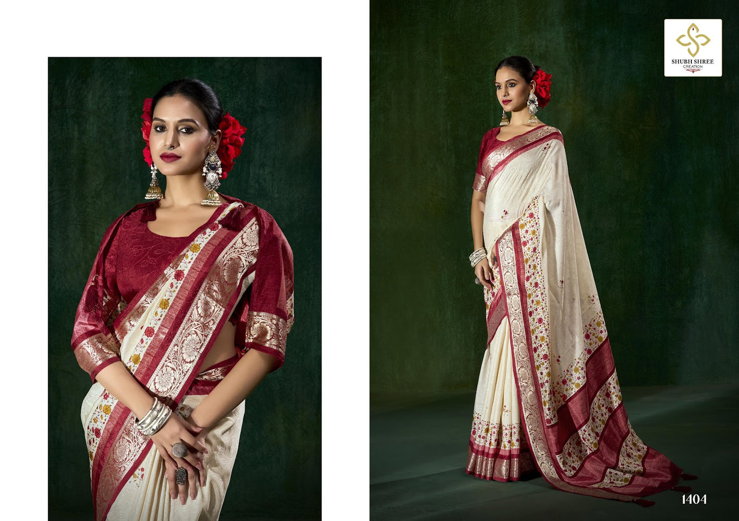 Smart Look 14 Shubh Shree Silk Sarees Wholesaler Ahmedabad