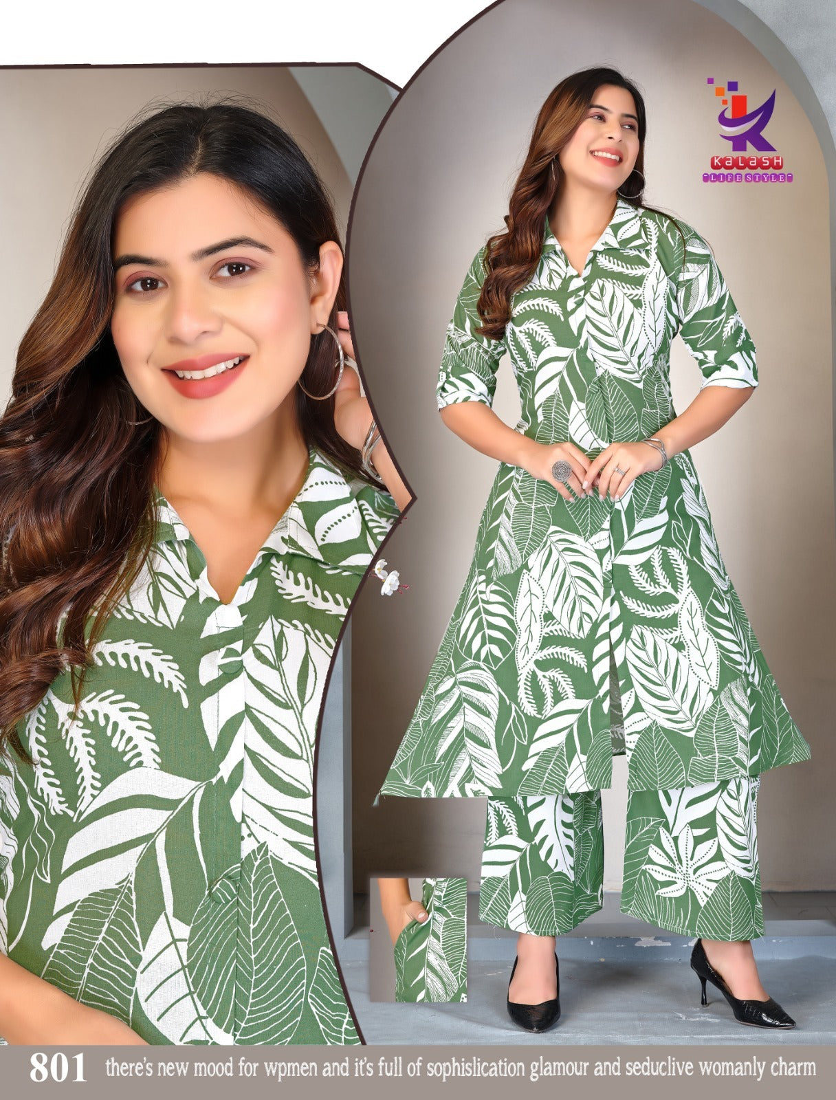 Smart Look 7 Mlm Kalash Lifestyle Rayon 17Kg Co Ord Set Exporter India