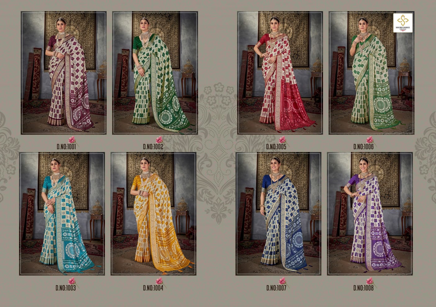Smartlook Vol 12 Shubh Shree Tusser Silk Sarees Wholesale Rate