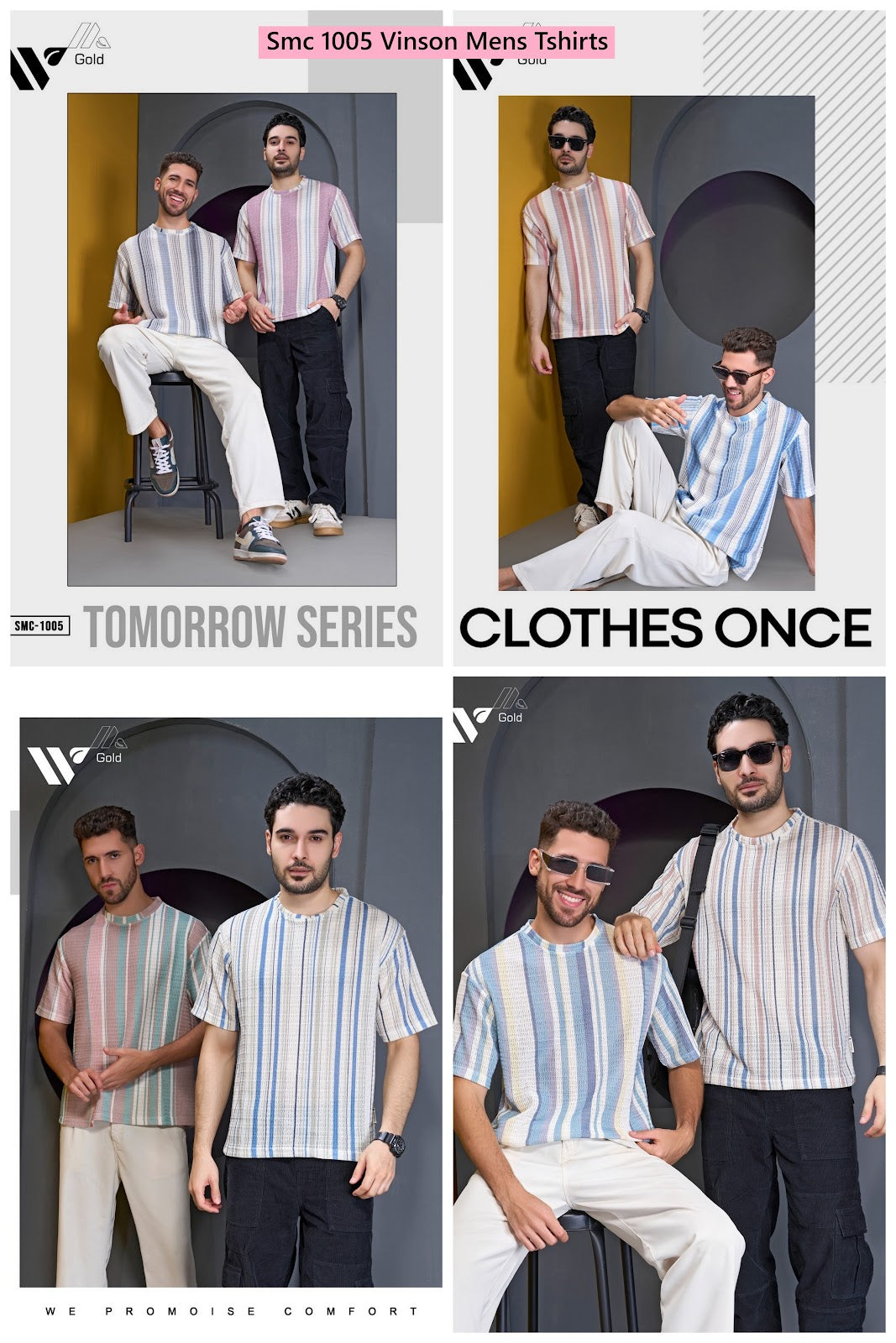 Smc 1005 Vinson Zig Zag Mens Tshirts Exporter Ahmedabad