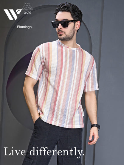 Smc 1005 Vinson Zig Zag Mens Tshirts Exporter Ahmedabad
