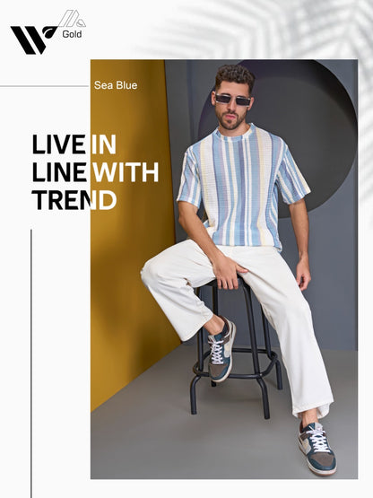 Smc 1005 Vinson Zig Zag Mens Tshirts Exporter Ahmedabad