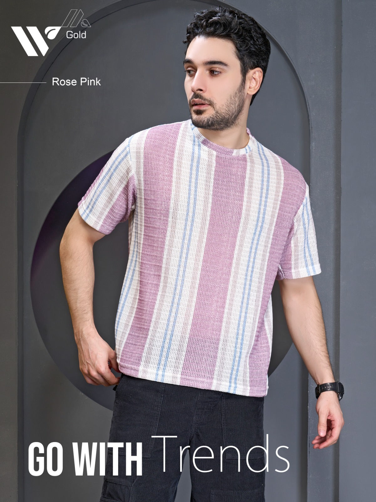 Smc 1005 Vinson Zig Zag Mens Tshirts Exporter Ahmedabad