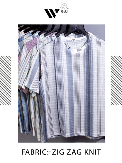Smc 1005 Vinson Zig Zag Mens Tshirts Exporter Ahmedabad