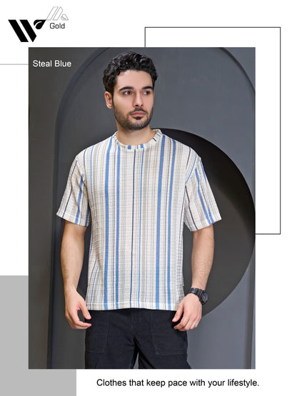 Smc 1005 Vinson Zig Zag Mens Tshirts Exporter Ahmedabad