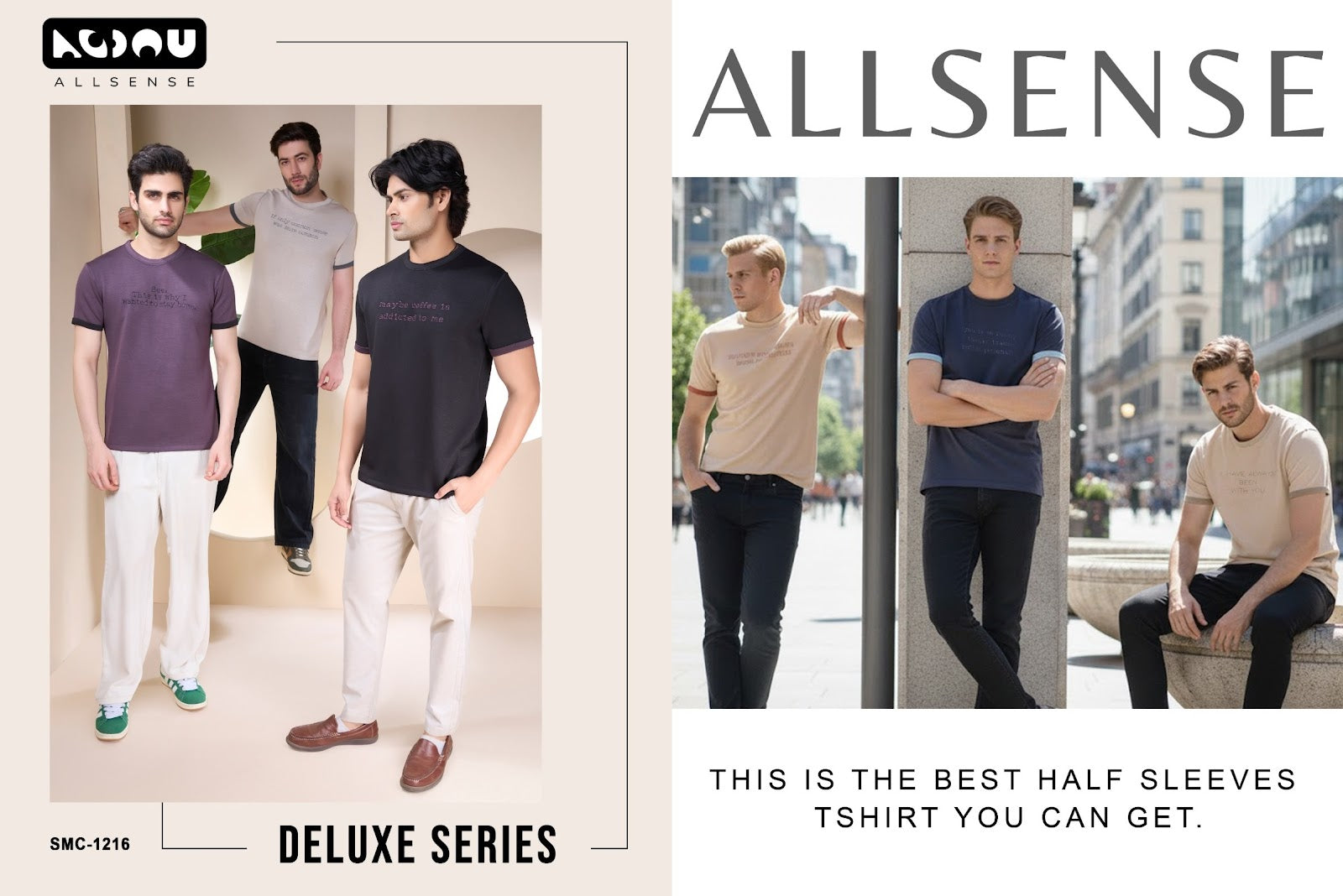 Smc 1216 Allsense Mens Tshirts Exporter Ahmedabad
