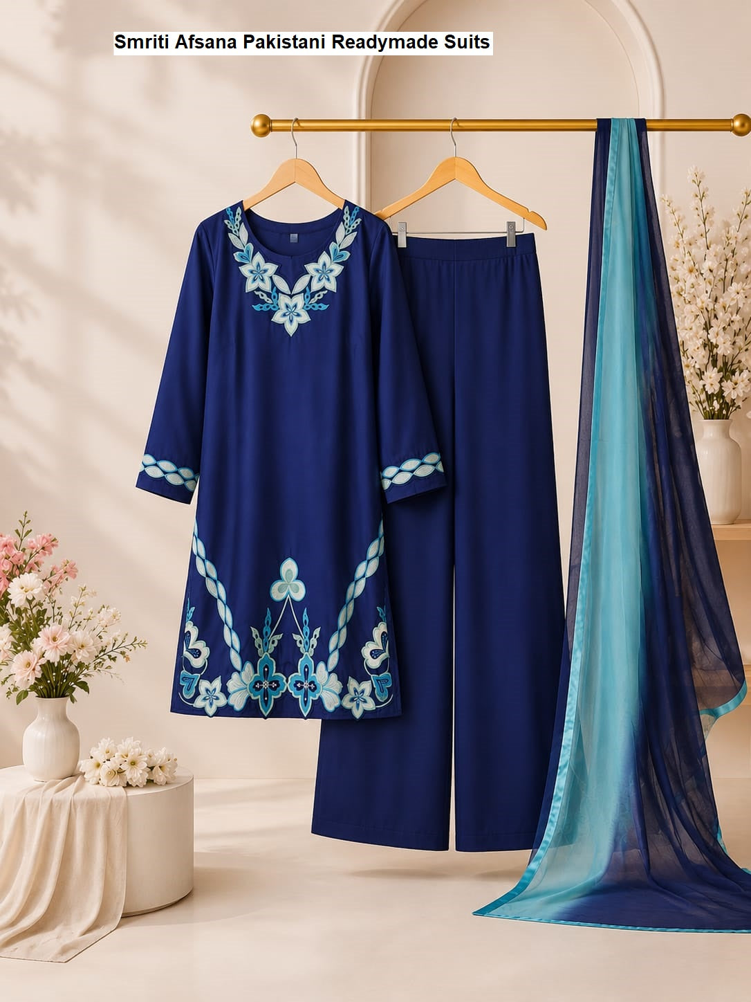 Smriti Afsana Satin Pakistani Readymade Suits Exporter Gujarat