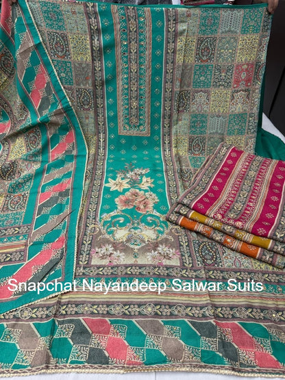 Snapchat Nayandeep Viscose Muslin Salwar Suits Wholesale