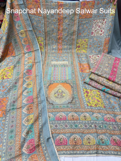 Snapchat Nayandeep Viscose Muslin Salwar Suits Wholesale