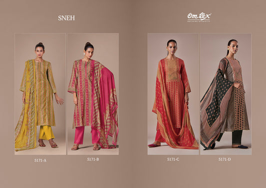 Sneh Omtex Muslin Plazzo Style Suits Manufacturer India