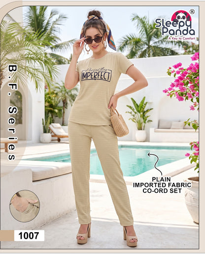 Sneha 1007 Sleepy Panda Imported Pyjama Night Suits Wholesaler