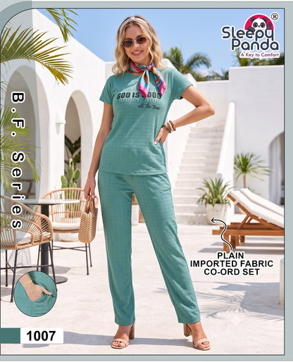 Sneha 1007 Sleepy Panda Imported Pyjama Night Suits Wholesaler