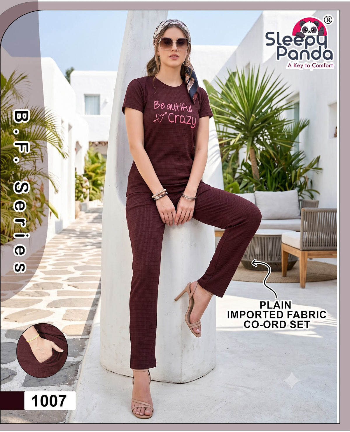 Sneha 1007 Sleepy Panda Imported Pyjama Night Suits Wholesaler