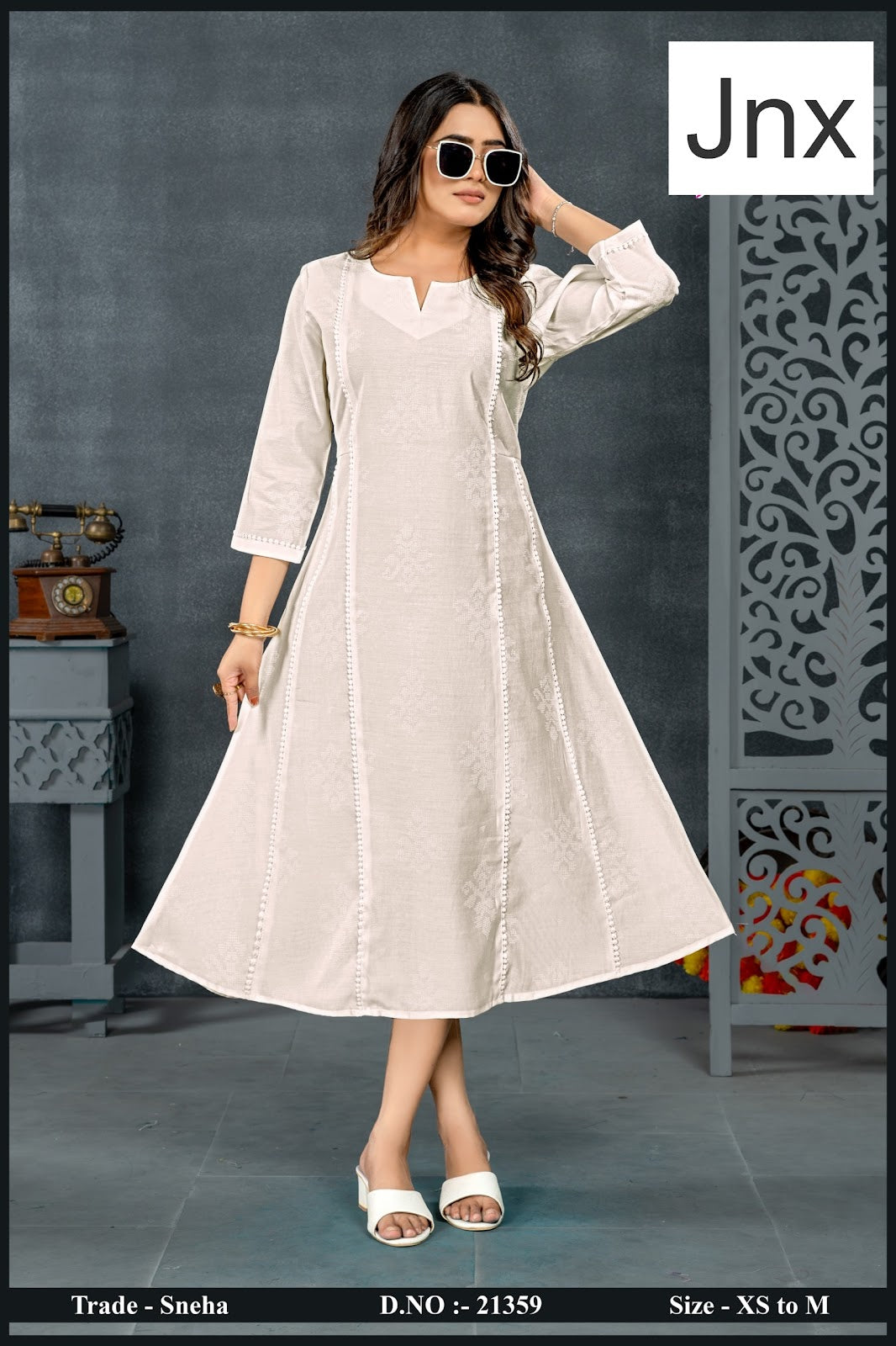 Sneha 101025 Jnx Anarkali Kurtis Supplier India