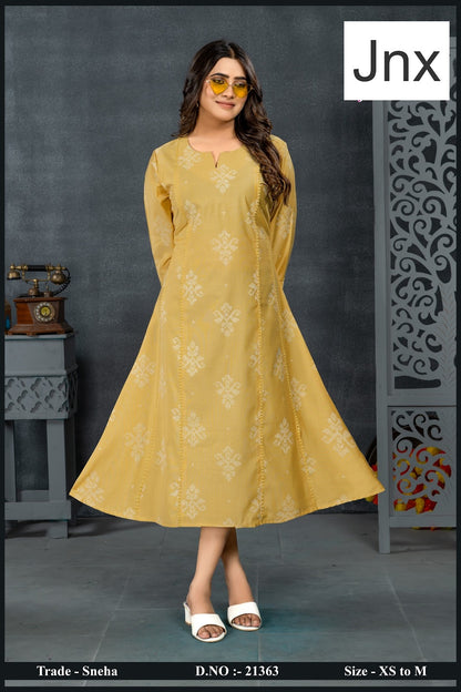Sneha 101025 Jnx Anarkali Kurtis Supplier India