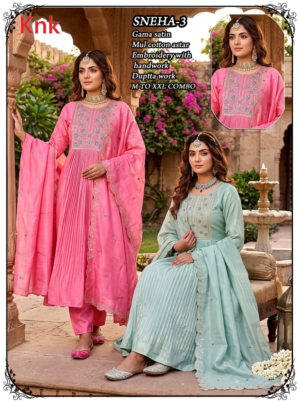 Sneha Knk Satin Readymade Anarkali Suits Manufacturer