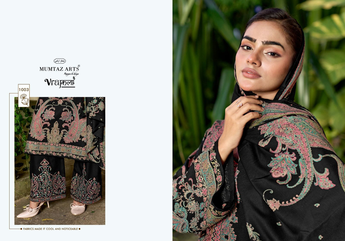 Sneha Mumtaz Arts Viscose Karachi Pashmina Salwar Suits Supplier India