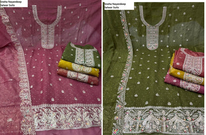 Sneha Nayandeep Silk Salwar Suits Supplier Gujarat