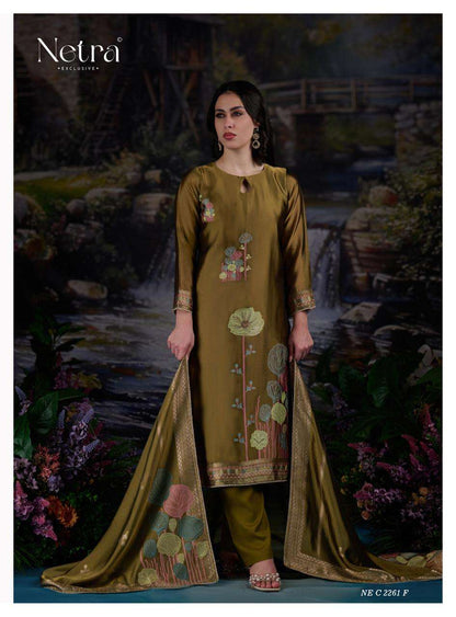 Sneha Netra Woven Silk Pant Style Suits Wholesaler Gujarat