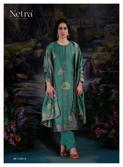 Sneha Netra Woven Silk Pant Style Suits Wholesaler Gujarat