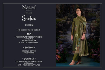 Sneha Netra Woven Silk Pant Style Suits Wholesaler Gujarat