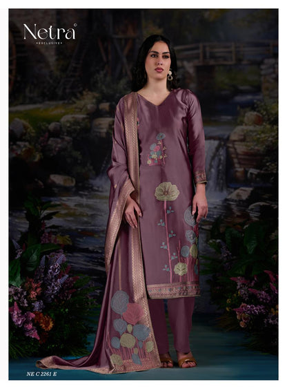 Sneha Netra Woven Silk Pant Style Suits Wholesaler Gujarat