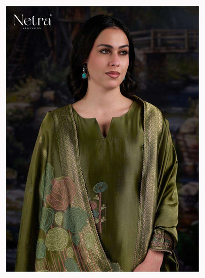 Sneha Netra Woven Silk Pant Style Suits Wholesaler Gujarat