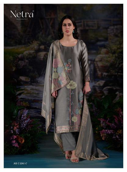Sneha Netra Woven Silk Pant Style Suits Wholesaler Gujarat