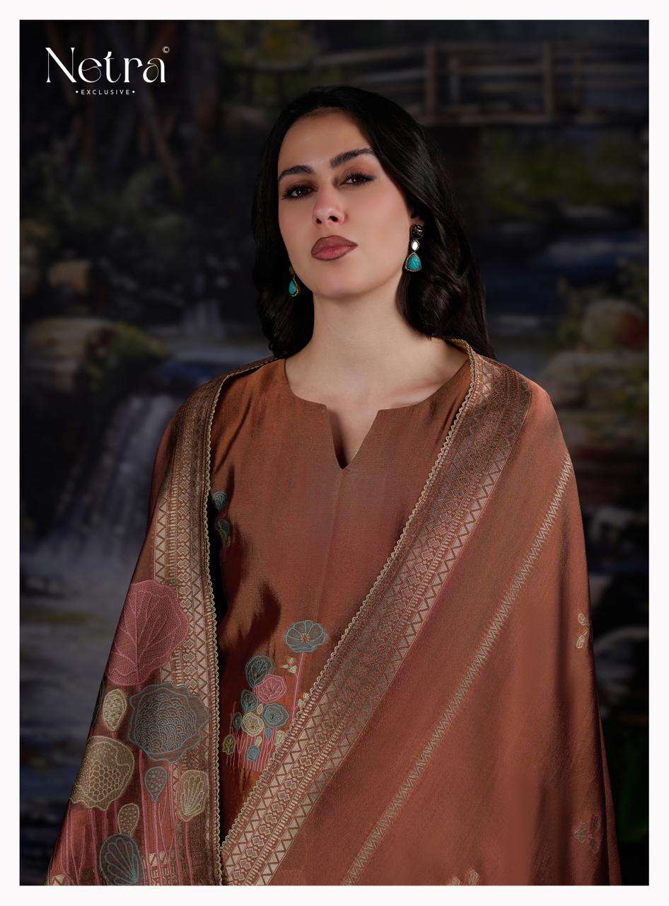 Sneha Netra Woven Silk Pant Style Suits Wholesaler Gujarat