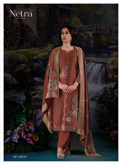 Sneha Netra Woven Silk Pant Style Suits Wholesaler Gujarat